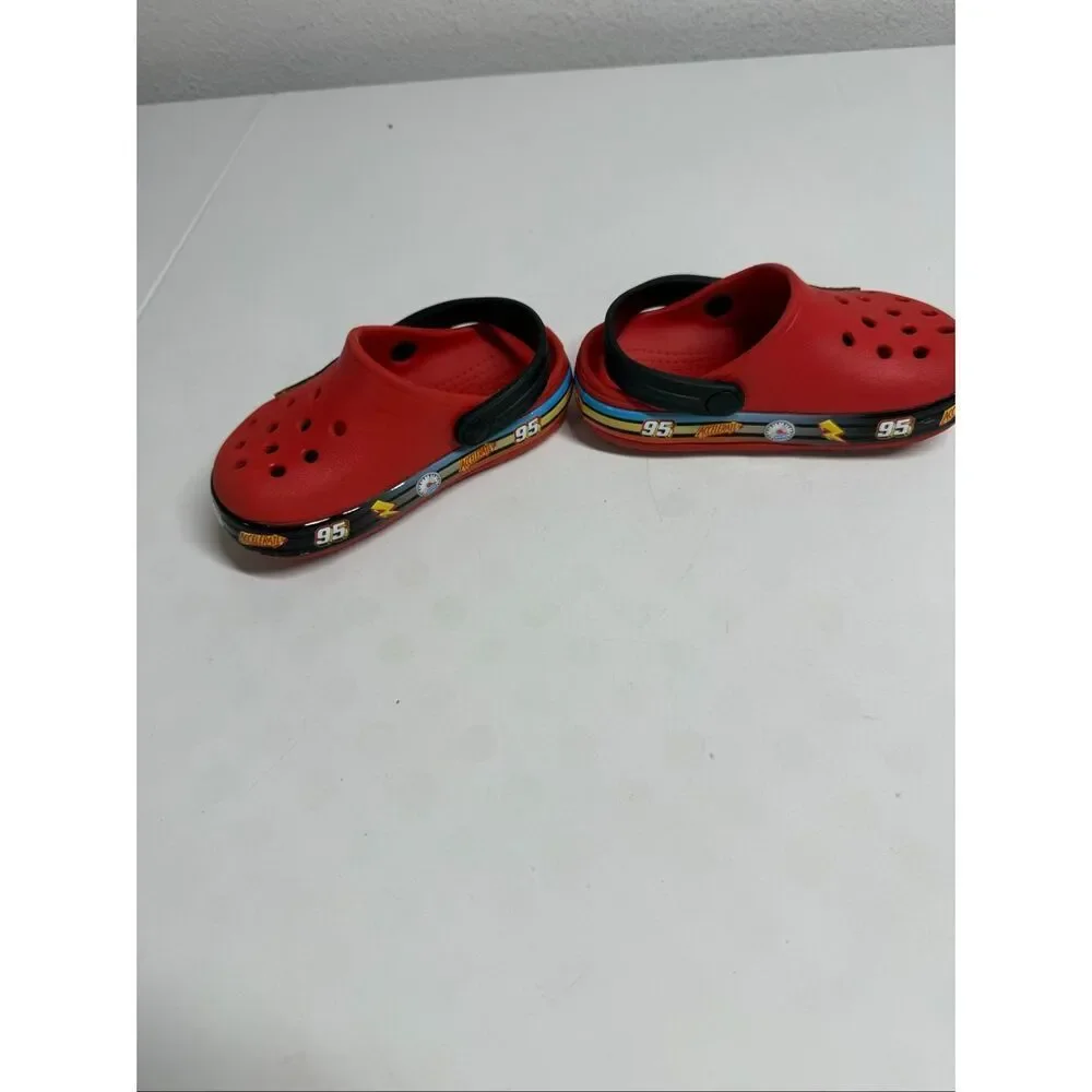 Crocs Fun Lab Disney Pixar Cars Lightning McQueen Clog Red Kids C7 Racing Hero